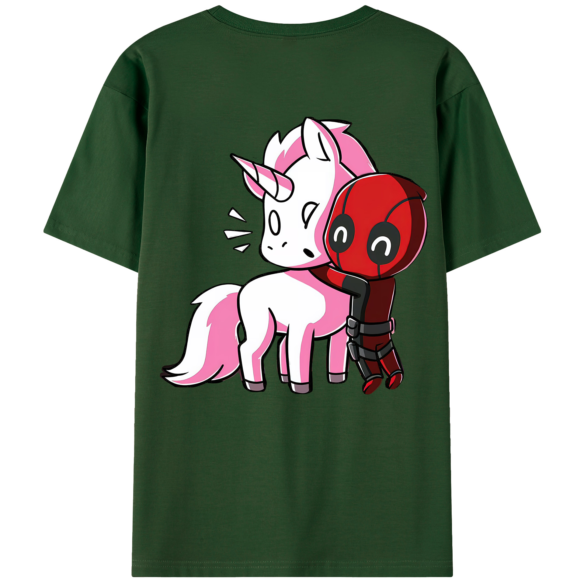（画像用） Deadpool デッドプール 綿100％半袖Tシャツ（背面プリント）